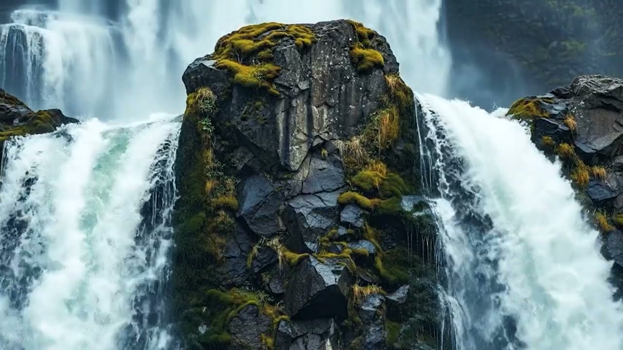Mountain Creek Waterfall | 3 Hours Peaceful Nature Sounds for Sleep