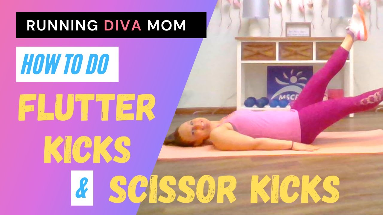 LOWER AB Workout // How to do FLUTTER KICKS & SCISSOR KICKS