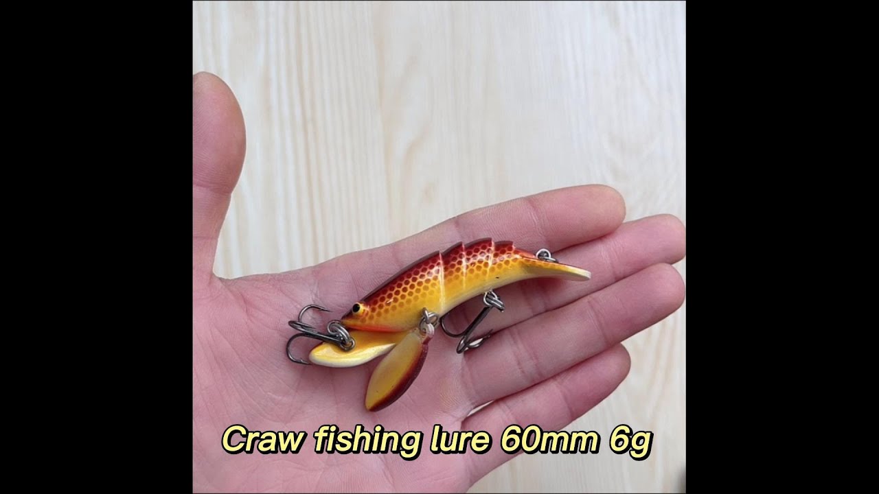 Craw fishing lure 60mm 6g Brown Crawfish