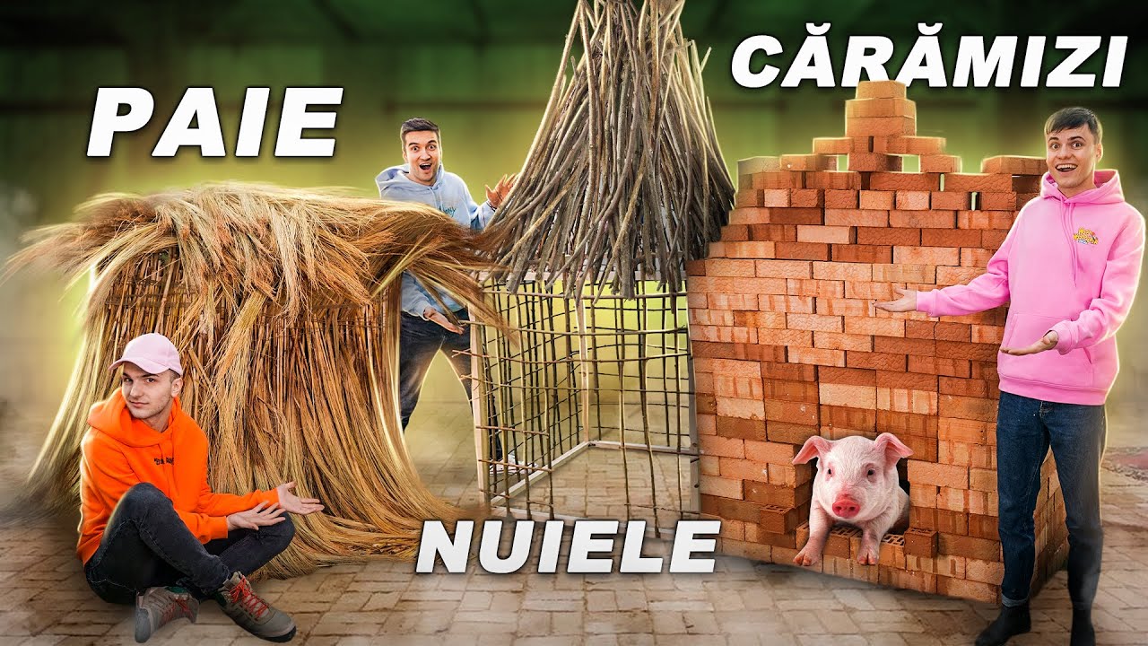 CINE CONSTRUIEȘTE MAI BINE CASA DIN POVESTE ?!!