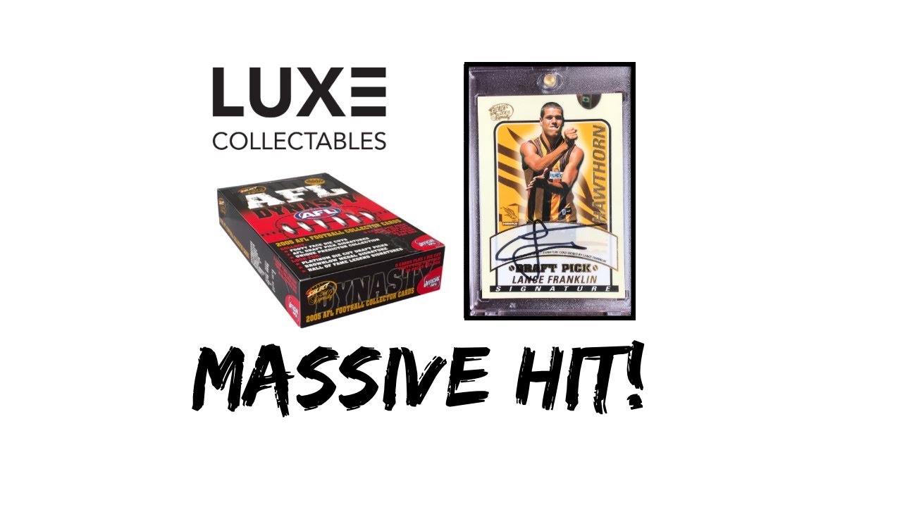 SELECT 2005 AFL DYNASTY LANCE BUDDY FRANKLIN DRAFT PICK SIGNATURE MASSIVE HIT LUXE COLLECTABLES