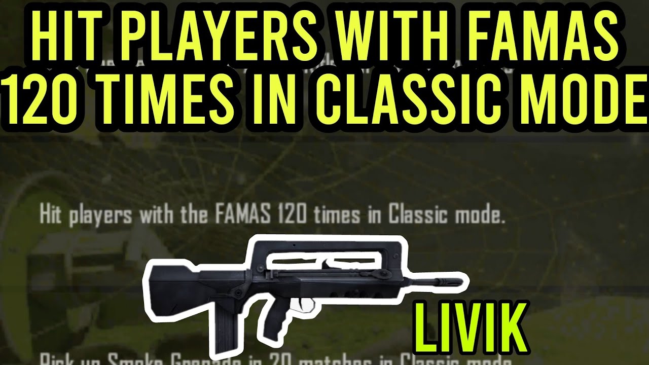 HIT PLAYERS WITH THE FAMAS 120 TIMES IN CLASSIC MODE | SEASON 19 WEEK 6 RP MISSION PUBG MOBILE