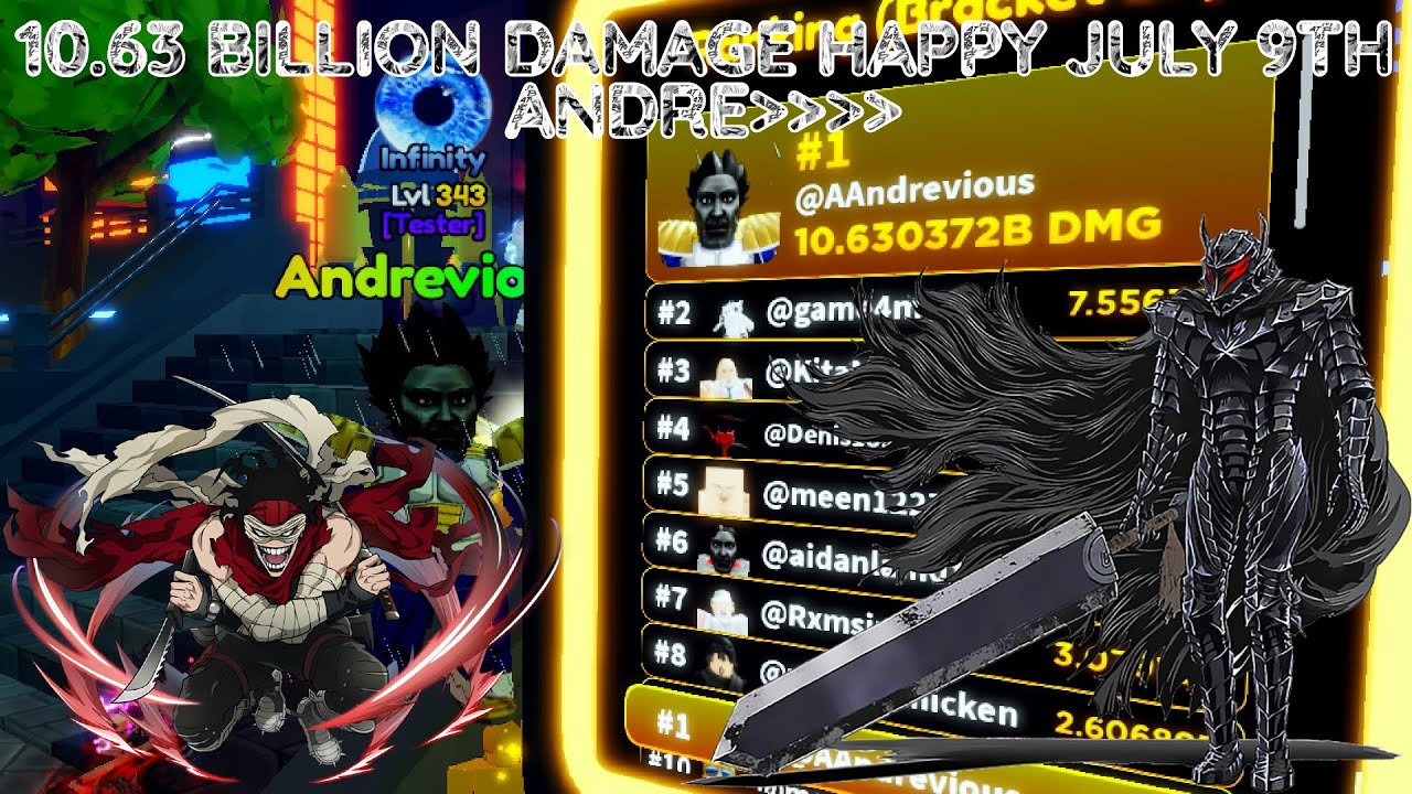 10.6 BILLION DAMAGE on tournament #24 in ANIME ADVENTURES