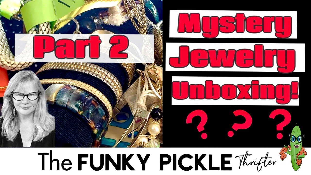 Mystery VINTAGE JEWELRY Unboxing Part 2 Unjarring Estate Haul