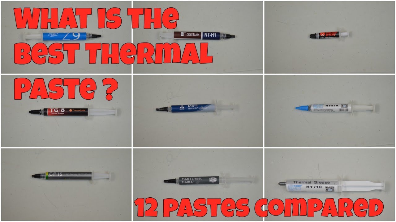 HUGE 12 Thermal paste Round UP, find out which is best for your Build and which to avoid