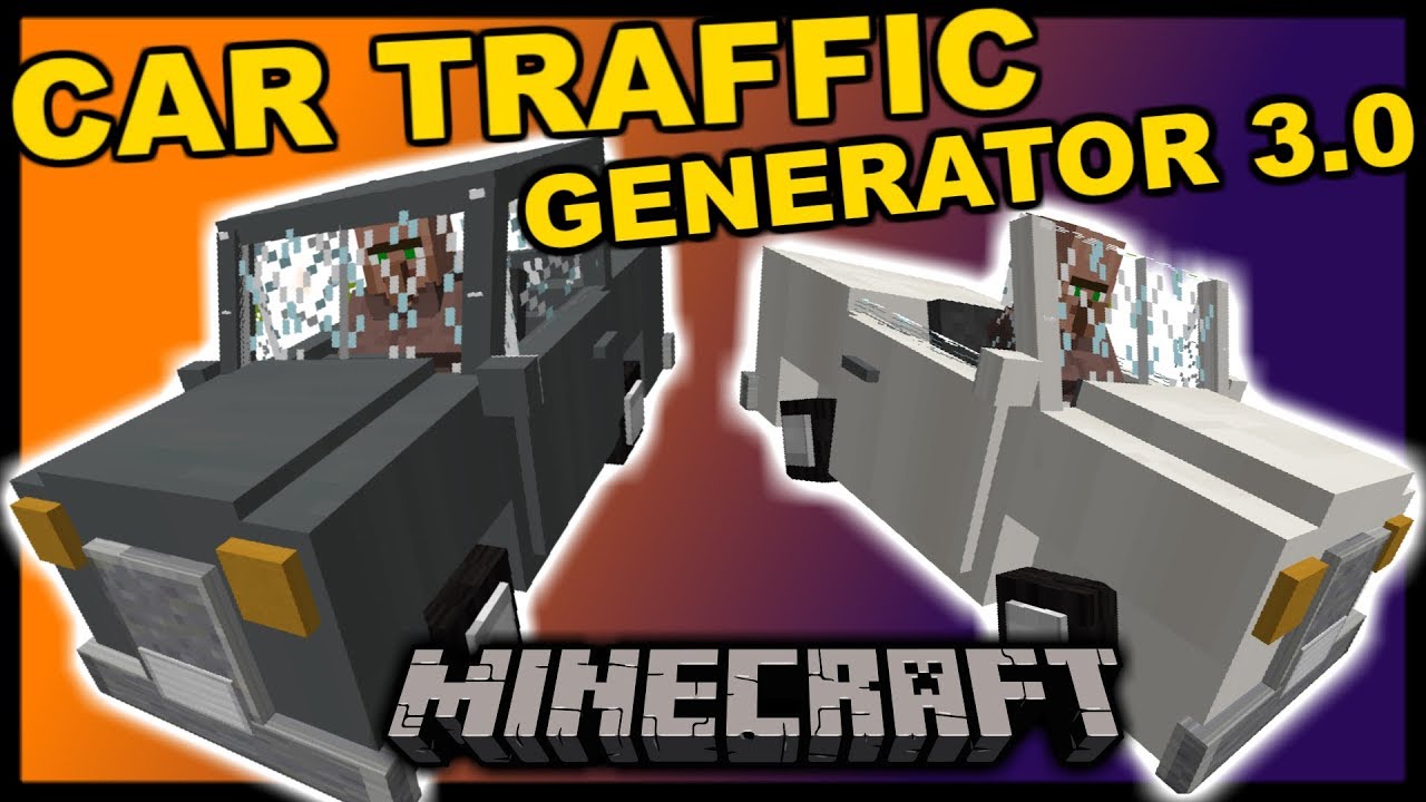 [1.12 Minecraft] CAR Traffic Generator 3.0 + Traffic Light Tutorial - One structure command