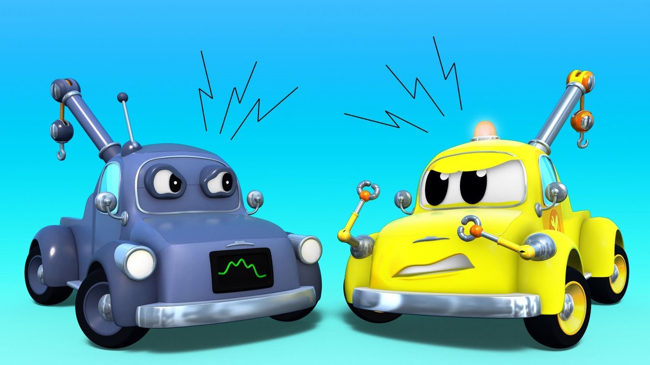 Tom o Caminhão de Reboque e o GÊMEO MALVADO - Cidade do Carro - Desenhos animados infantis