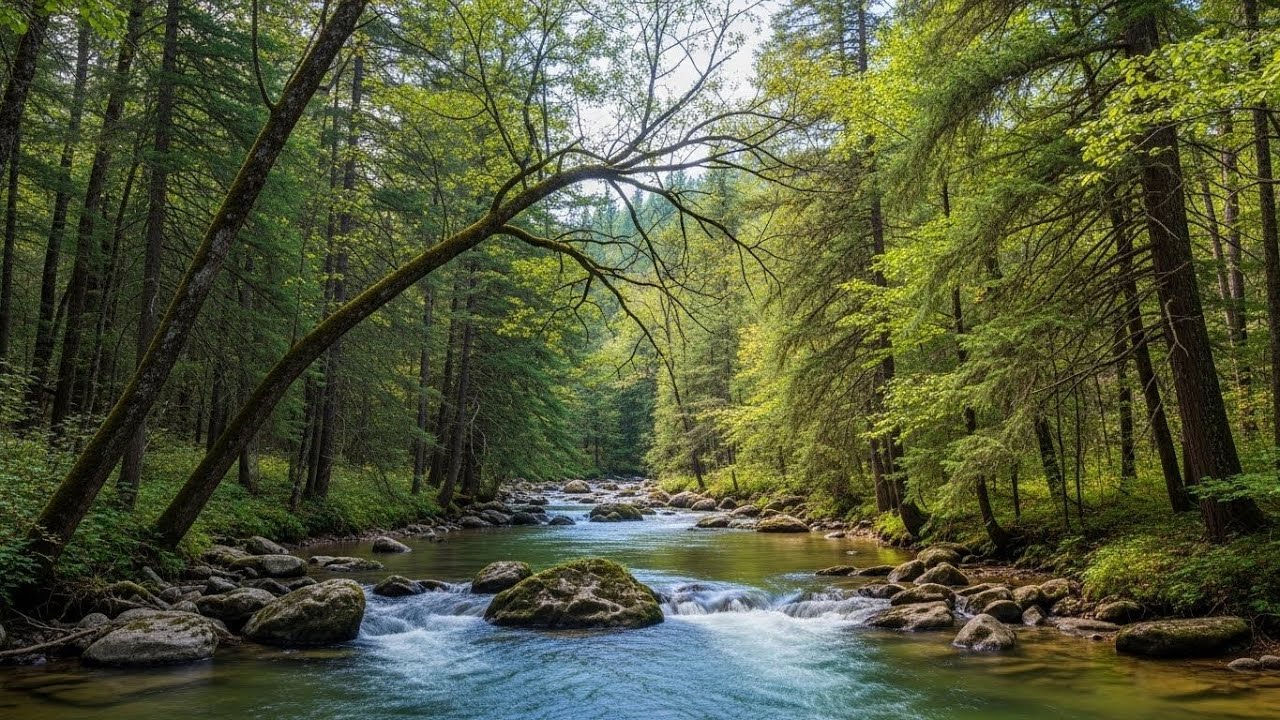 River Ambience 🌿 Soothing Flowing Water Sounds for Meditation and Deep Sleep #459