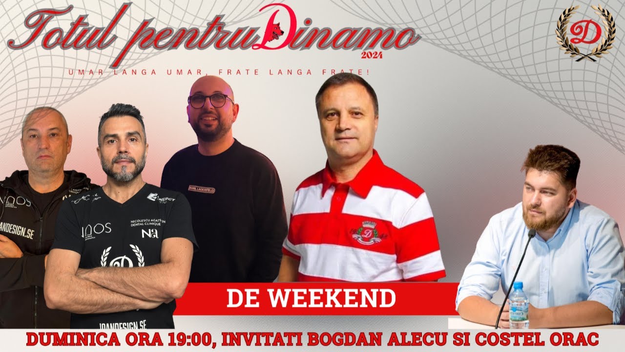 Totul pentru Dinamo de weekend, astăzi  ora 19:00!
