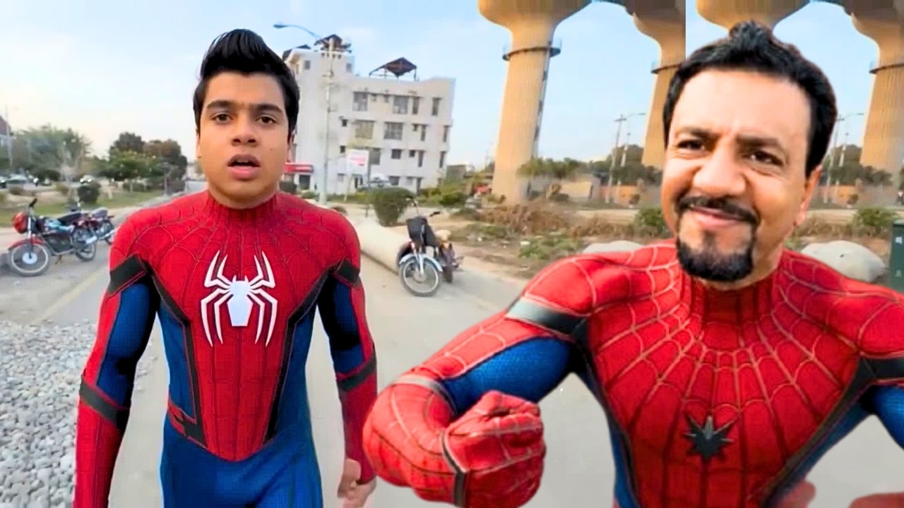 Waleed aur mamu Spider-Man ban gaye | SW Pet House Spiderman