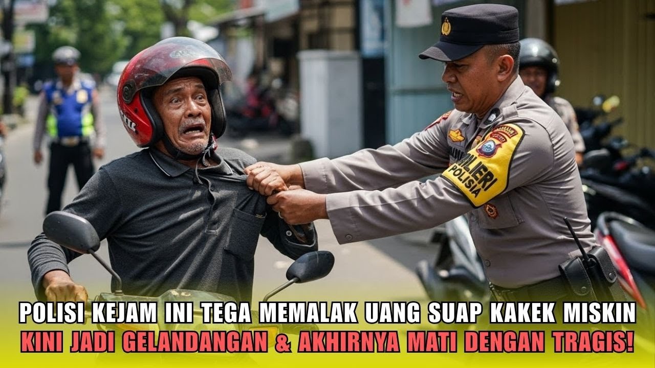 Setelah Memalak Kakek Miskin Di Jalan, Polisi Ini Kehilangan Segalanya dan Berakhir Mati Tragis!