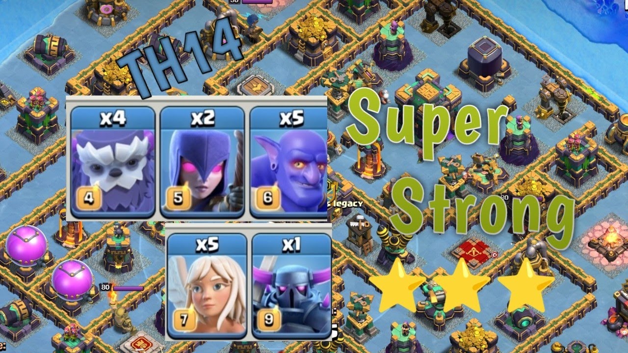 TH14 YetiBowlersSmash In Clash Of Clans | Super Powerful Attack Strategy | Live Legend Attacks | COC