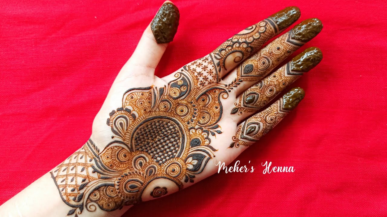 Beautiful Mehndi design inspired by @MehndiByHayat | Intricate Mehndi Design Recreation | Meher's