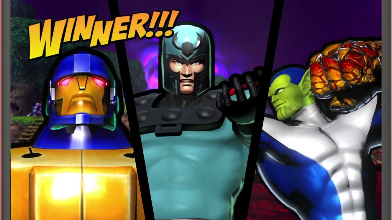 Requested ULTIMATE MARVEL VS. CAPCOM 3 Magneto/Sentinel/Super-Skrull Arcade Gameplay