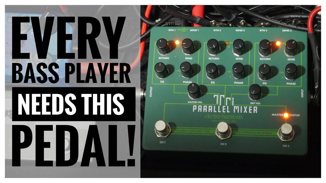 Every Bass Player NEEDS This Pedal! Electro Harmonix Tri Parallel Mixer Bass Demo