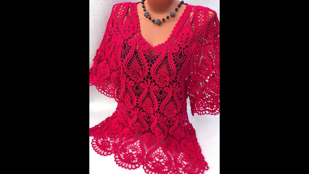 Sencillo granny para blusas a crochet PARTE 1
