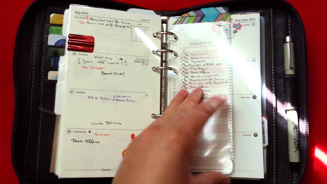 Set up in Filofax Holborn zip