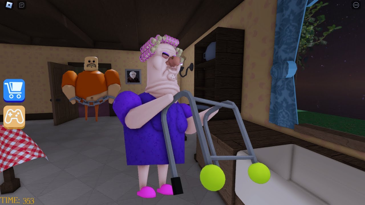 What if I Playing as Prison Barry in GRUMPY GRAN? OBBY Full GAMEPLAY #roblox