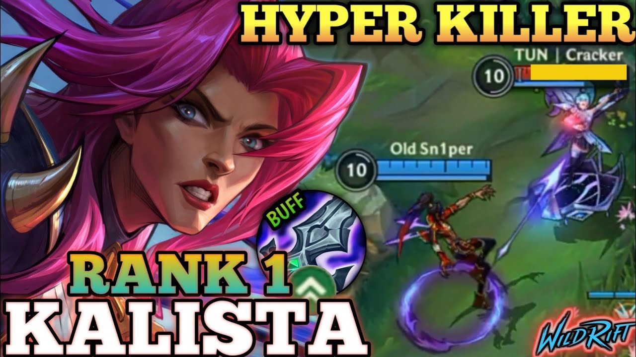 KALISTA HYPER KILLER MVP PLAY! OP 100% ATK. SPEED - ТОП 1 МИРОВОЙ KALISTA ОТ СТАРОГО SN1PER - WIL...