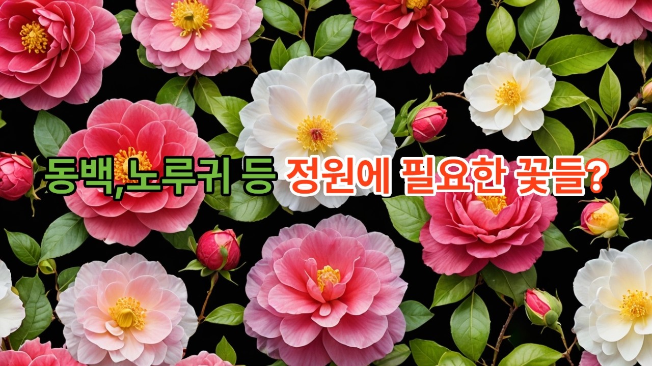 동백, 노루귀 등 정원에 필요한 꽃들