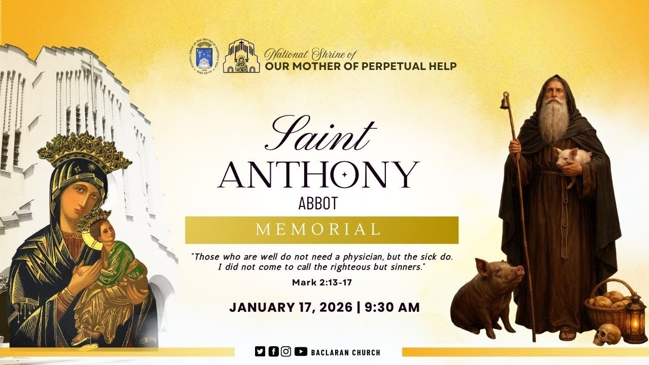 Baclaran Church: Memorial of Saint Anthony, Abbot