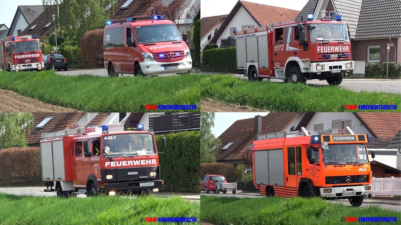 [Auftaktübung des Bezirk 6] Einsatzfahrten zur Jugendfeuerwehrübung in Erzhausen