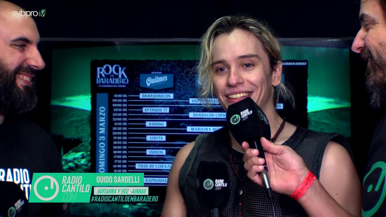 GUIDO SARDELLI (AIRBAG) ENTREVISTA RADIO CANTILO (ROCK EN BARADERO 2019)