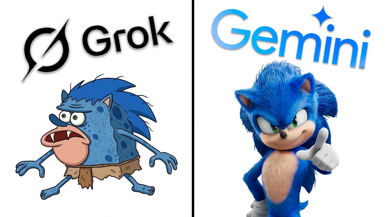 Gemini vs Grok Remake iconic Scenes From Sonik:Boom