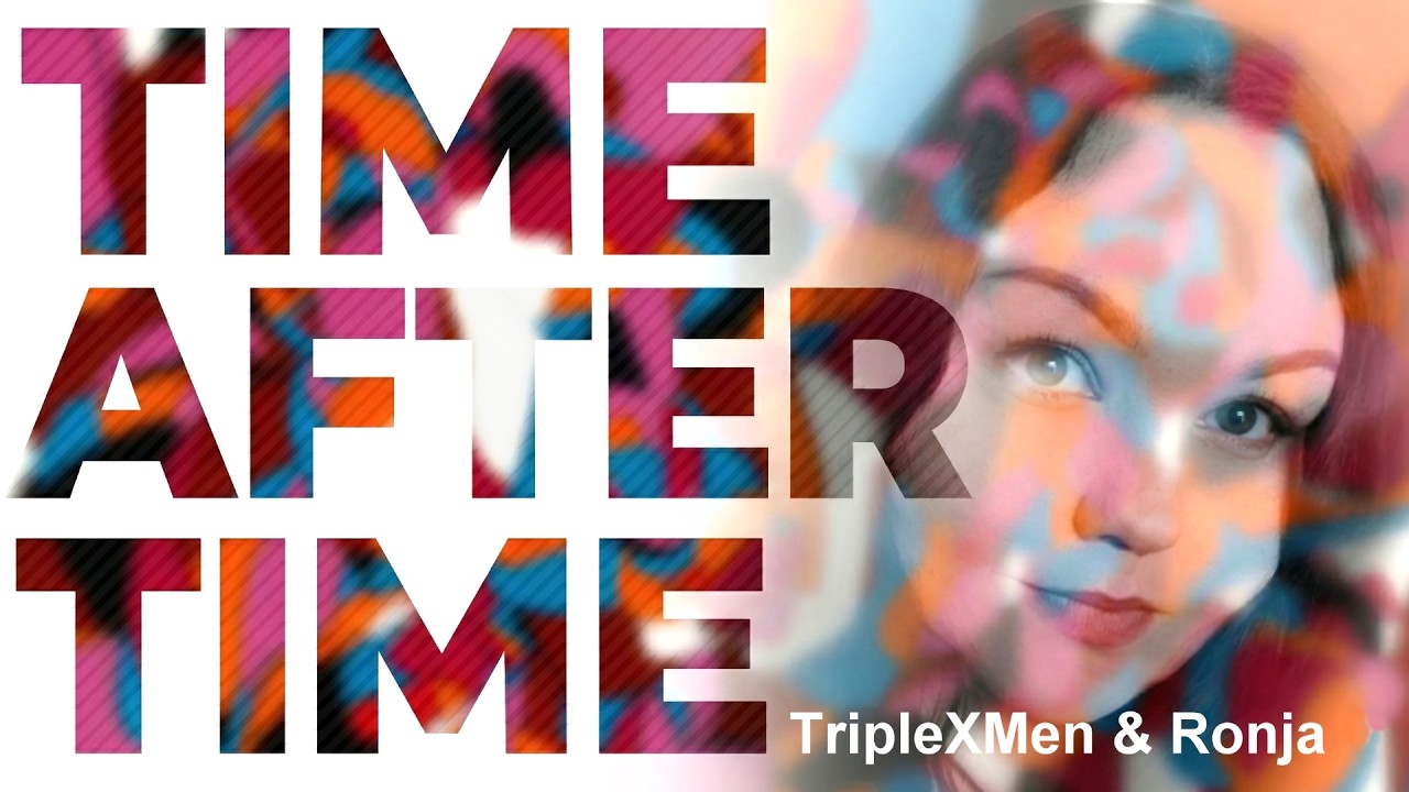 Time After Time - TripleXMen & Ronja (Cyndi Lauper Cover & Lyrics) | Modern Synthwave