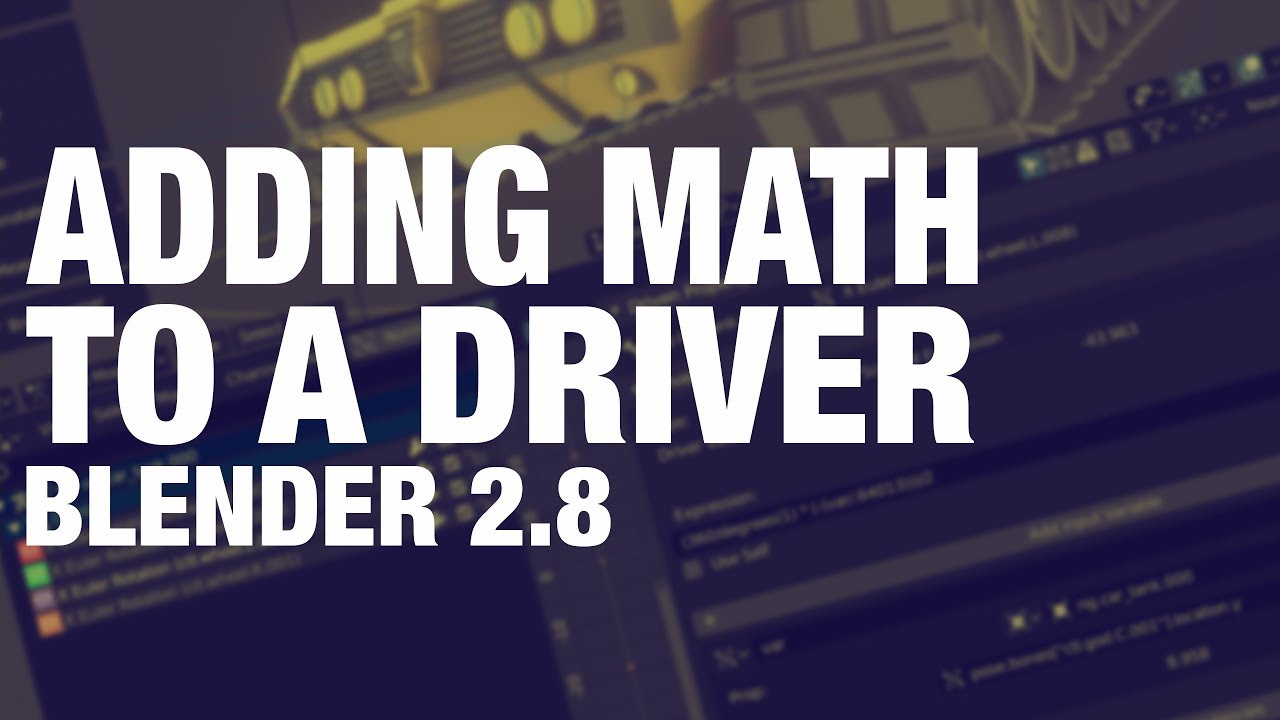 Adding Math To A Driver | Blender Drivers Master Class