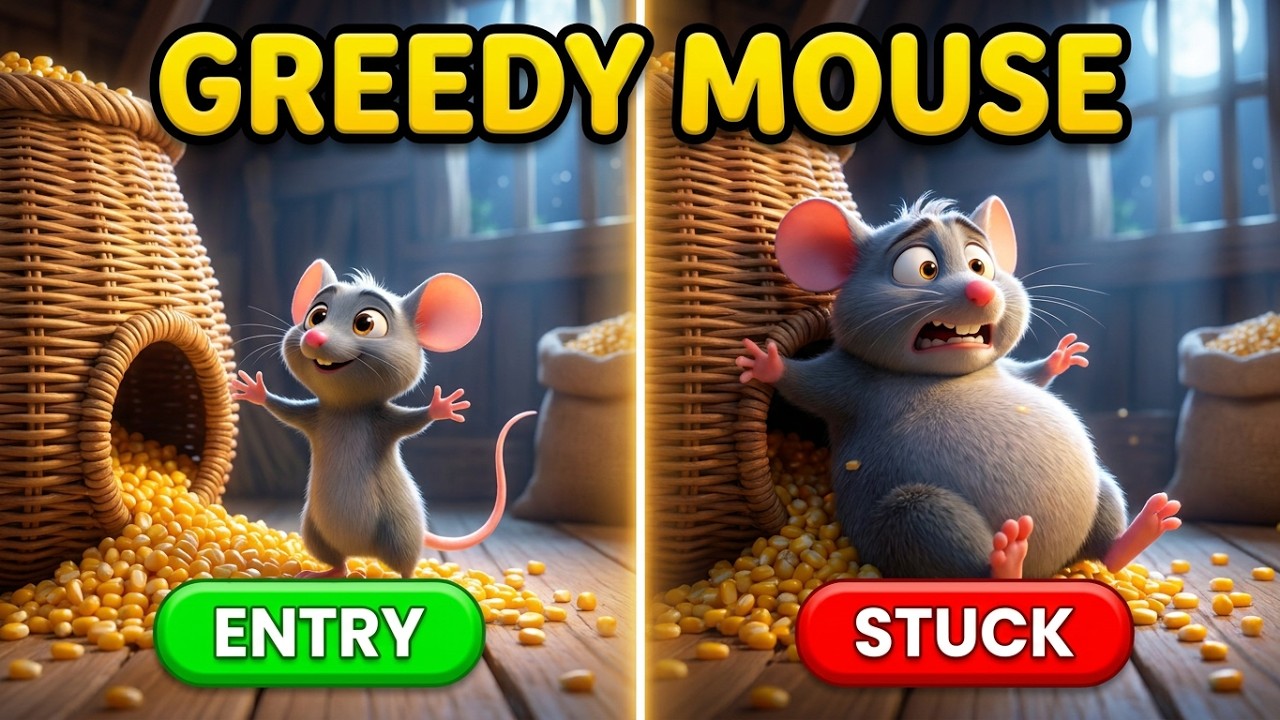 The Greedy Mouse #moralstories