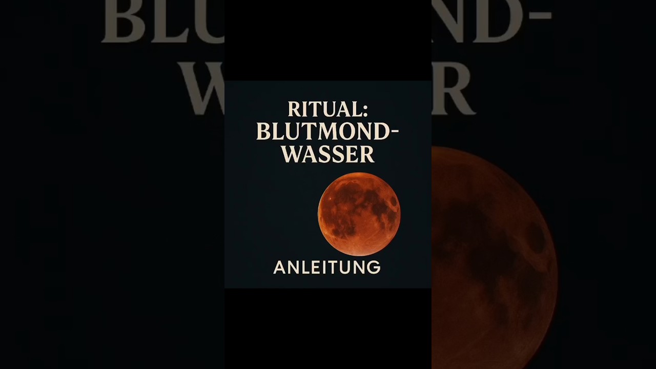 Heute ist Blutmond und hier  deine Anleitung f&uuml;r dein pers&ouml;nliches Mondwasser #short #f&uuml;rdich