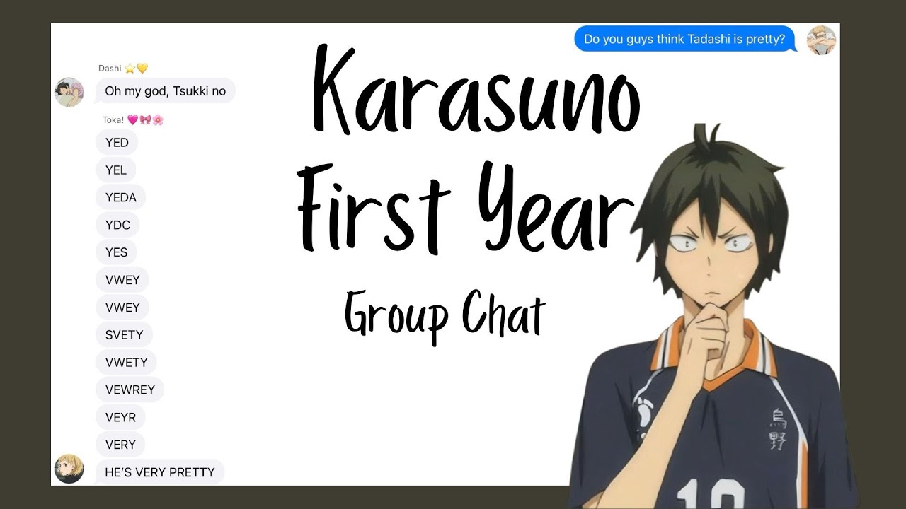 TsukiYama and who?? || Haikyuu First Years Group Chat || Karasuno First Years 