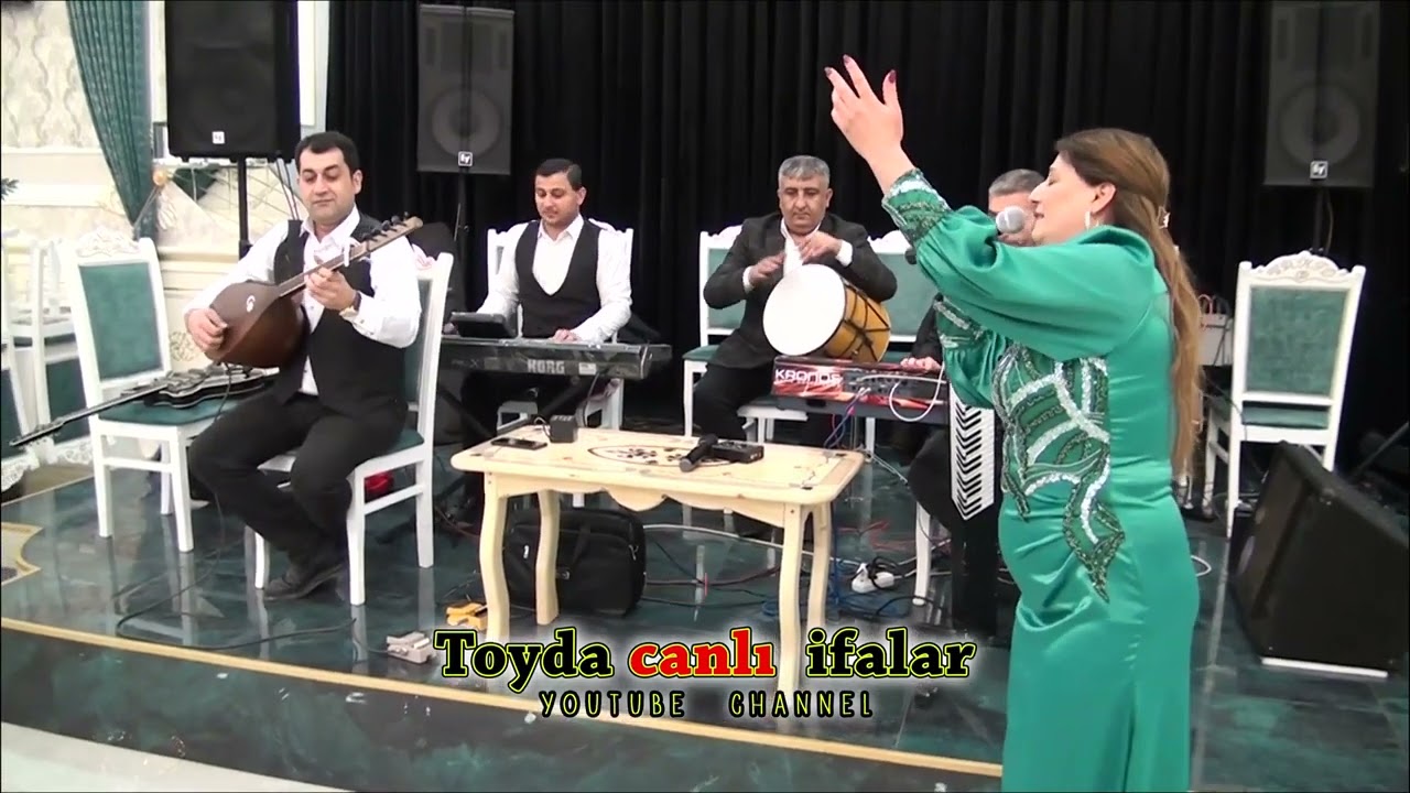 yeni toy mahnısı oxuyan Ulduz xanım   sazmen Murad   sintez Xalid   nagara Ramil   sintez Rüfet