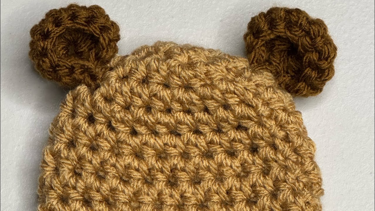 Preemie Teddy Bear Hat - full pattern tutorial