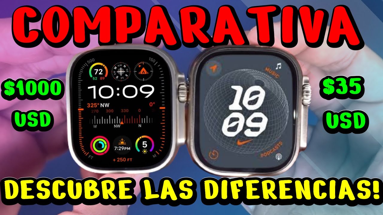 DIFERENCIAS entre Apple Watch Ultra 2 y su MEJOR REPLICA ¿Como distinguir el original de su replica?