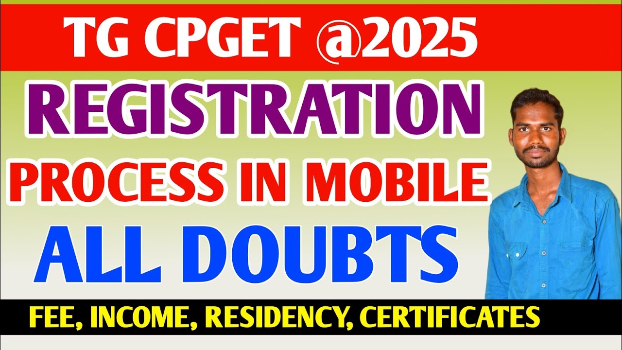 TG CPGET REGISTRATION PROCESS 🎯 IN MOBILE 📱📲 TG CPGET REGISTRATION ALL DOUBTS