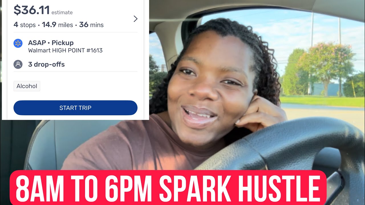My Full Shift Working As A Walmart Spark Driver| It Was A Nice Day To Spark 