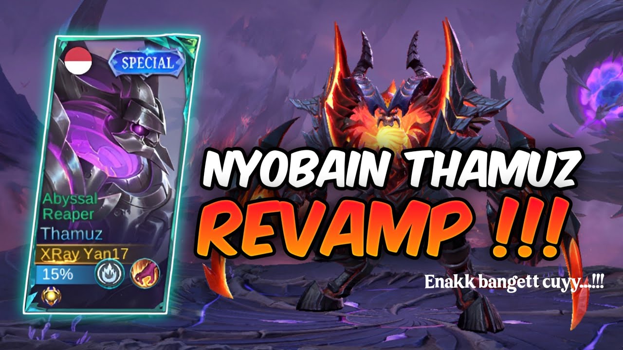 THAMUZ REVAMP SAKIT BANGET DARAH TEBEL | BUILD THAMUZ TERSAKIT REVAMP -Mobilelegends