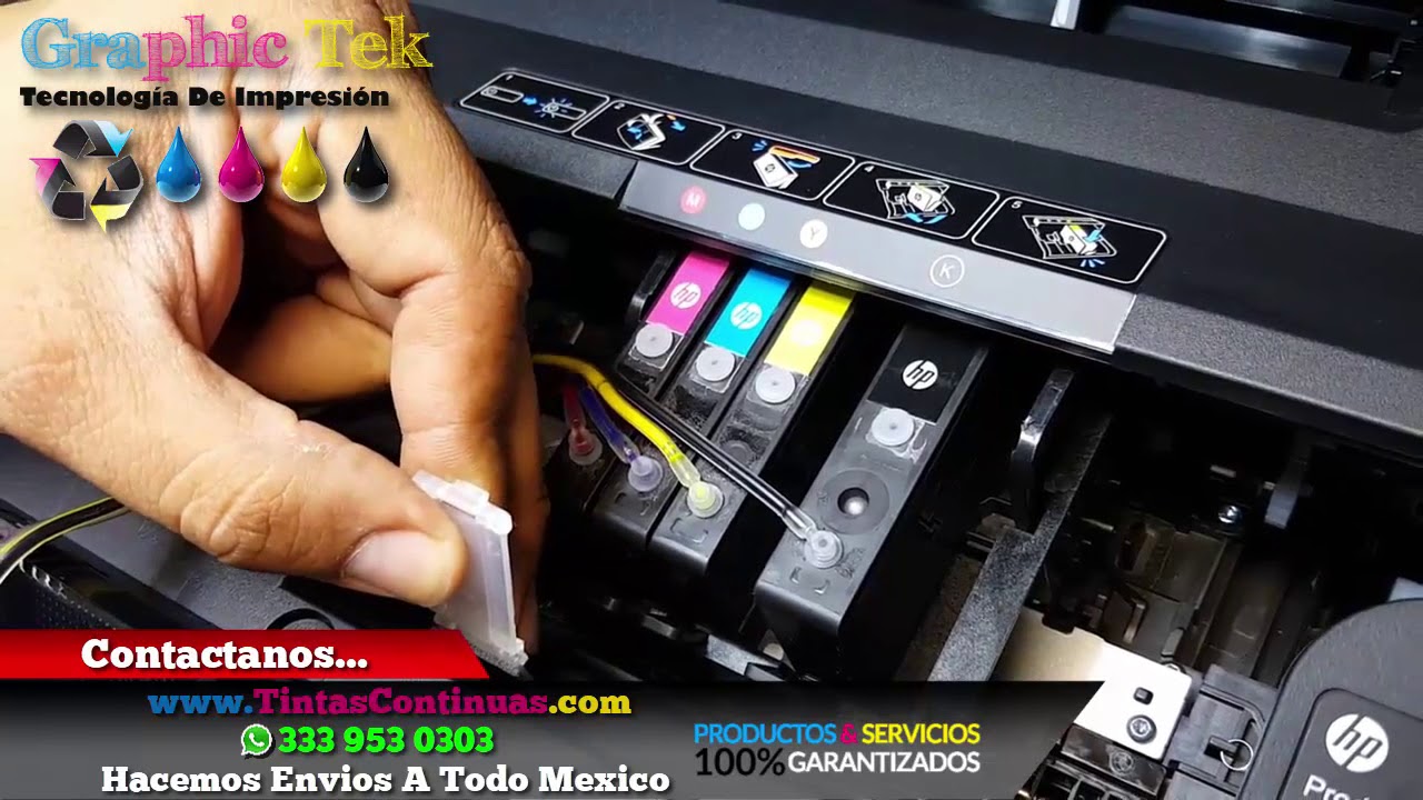 Instalacion Sistema Tinta Continua HP OfficeJet Pro 6970 6951 Cartuchos HP 904 908