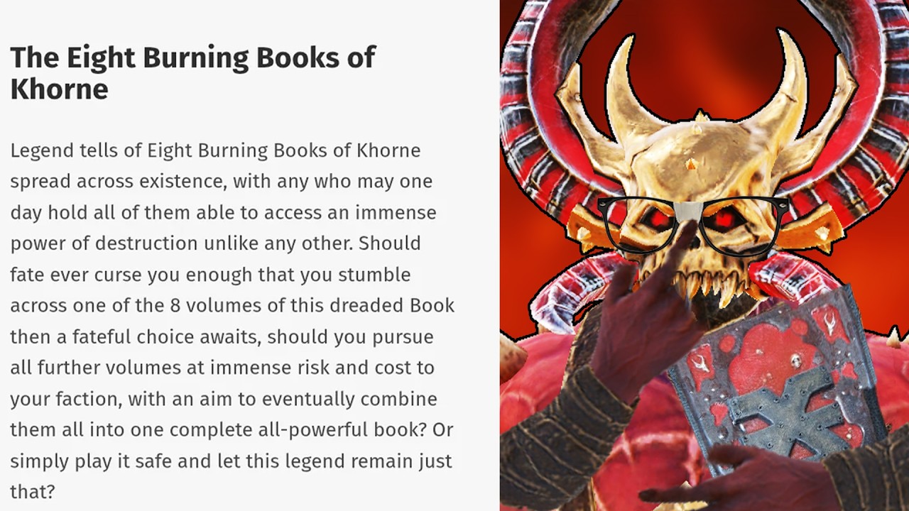 NEW Legendary Weapons, Eight Burning Books of Khorne added in 6.2 Patch
