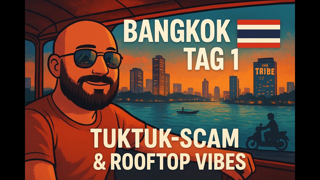 Ankunft in Bangkok| Tuktuk-Scam, Bootstour & The Tribe Rooftop Bar | Mein Thailand Abenteuer 1 von 2