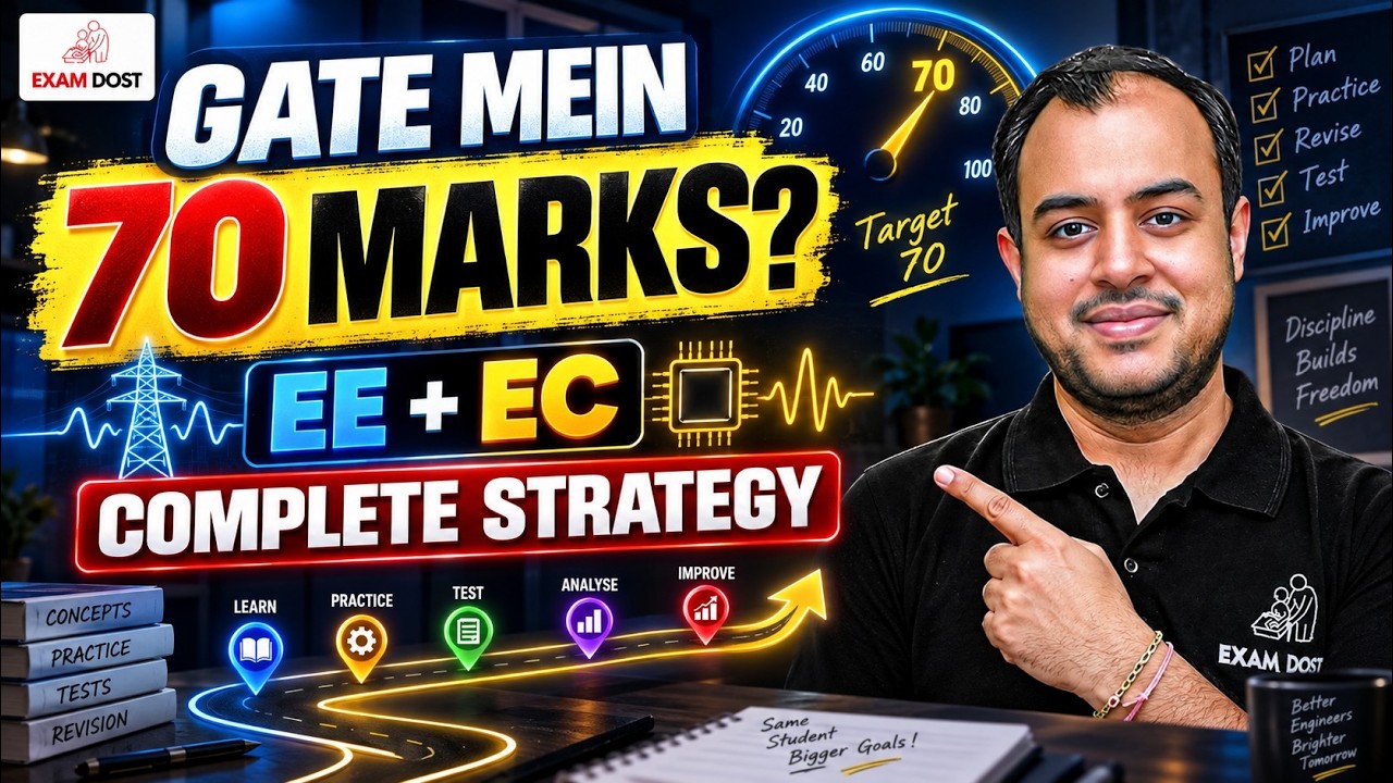 GATE Mein 70 Marks Kaise Aayenge? EE & EC Complete Strategy | Ankit Goyal