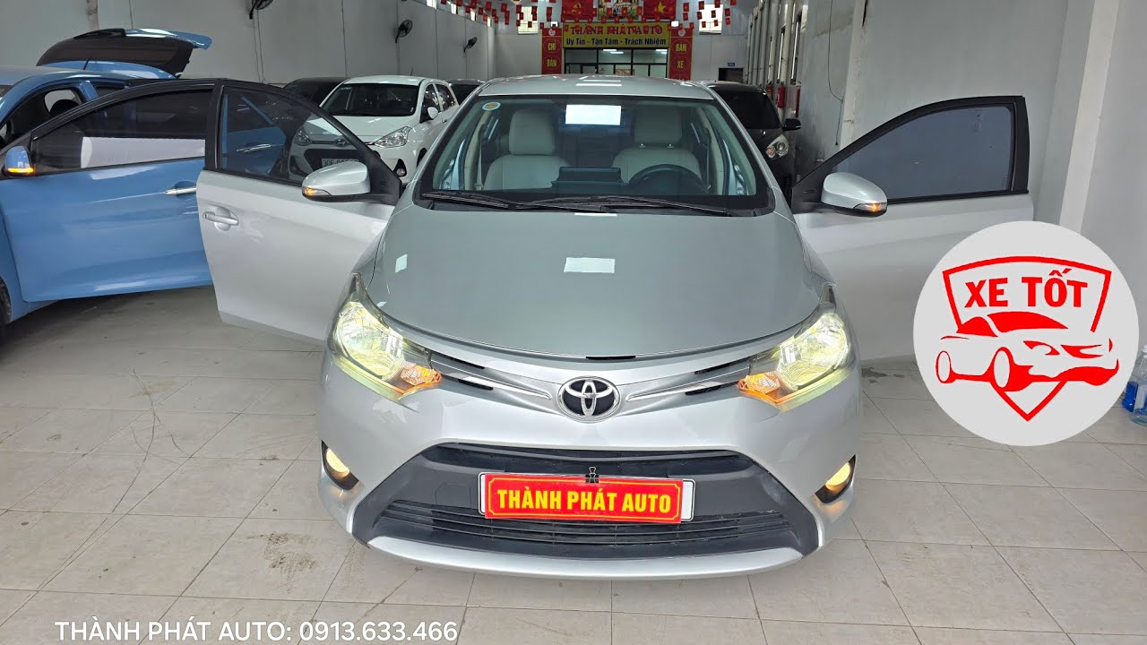 TOYOTA VIOS E 2017 MÁY TRẮNG DUAL VVT-I GIÁ NGON