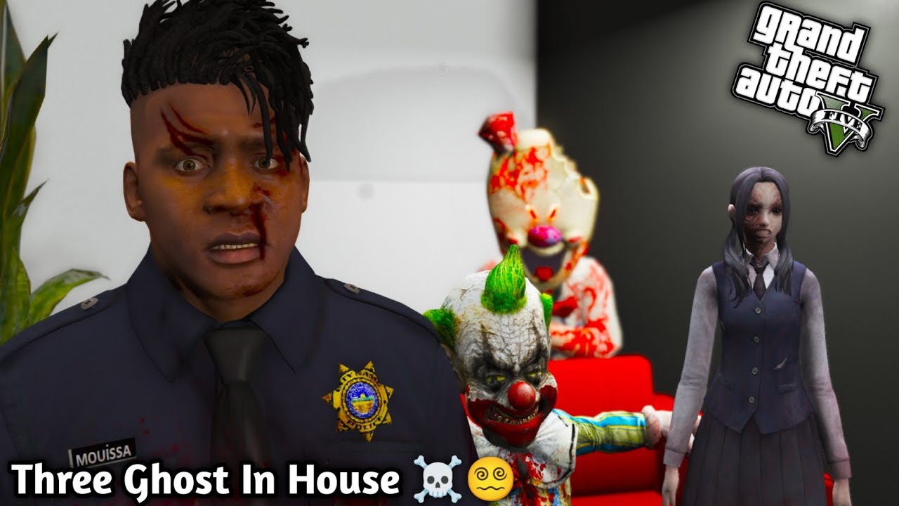 GTA 5: Franklin Faced Three Dangerous Ghost ☠️😭In House 😨Shinchan don't Believe 😡Kiara💔PS Gamester