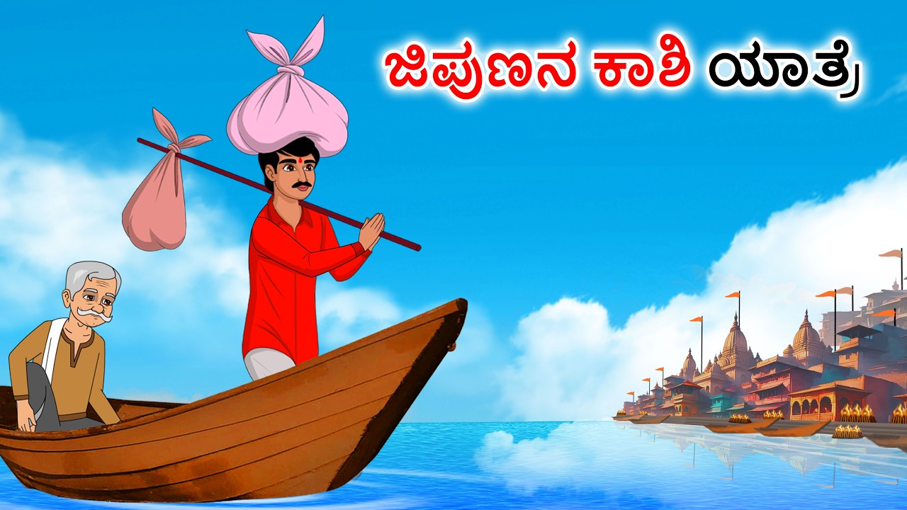 ಜಿಪುಣನ ಕಾಶಿ ಯಾತ್ರೆ 2 Kannada stories | Kannada moral stories | Kannada kathe | Story in kannada