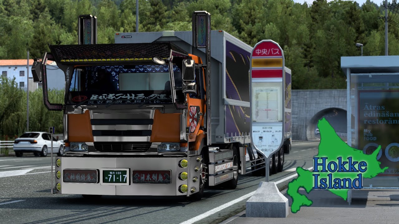 ETS2 1.44 /デコトラで新しくなったほっけアイランド（北海道）を爆走！ / Thrustmaster T300RS GamePlay