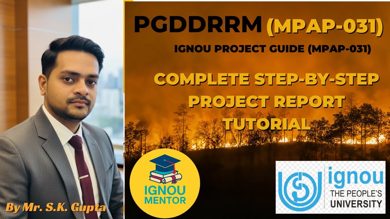 How to Make IGNOU PGDDRRM Project Report (MPAP-031) | WhatsApp Help: 7042915615