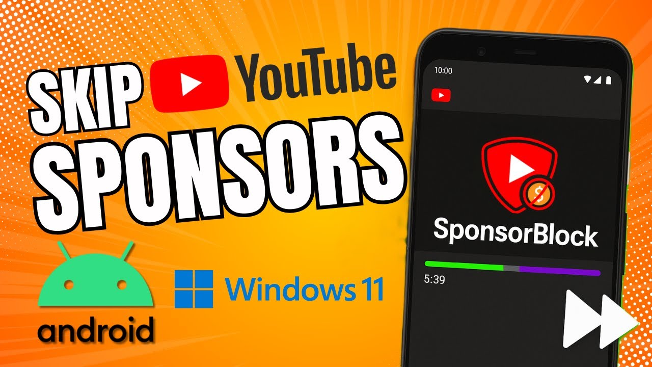 Skip YouTube Ad reads & Sponsors on Android with SponsorBlock!