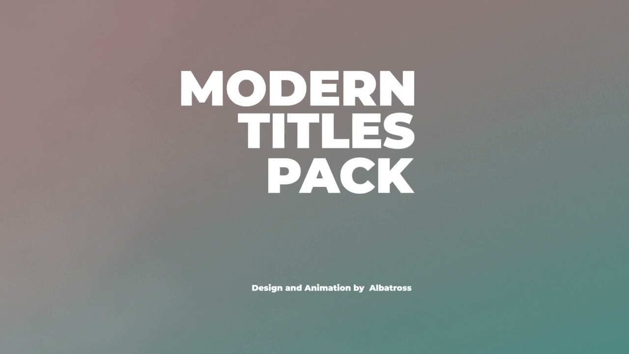 Big Titles | After Effects